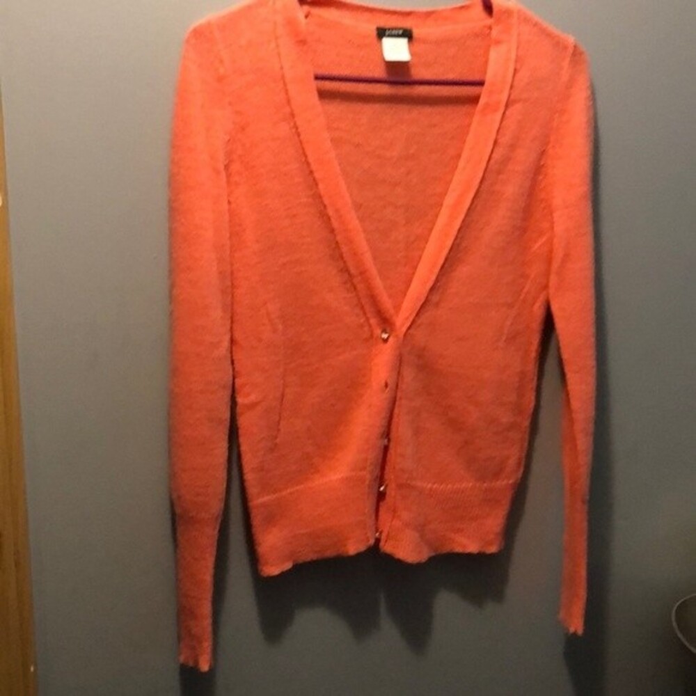 J crew button front cardigan size small